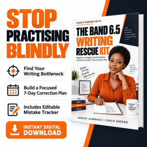 The Band 6.5 Writing Rescue Kit: IELTS Writing Diagnostic Workbook and 7-Day Correction Plan